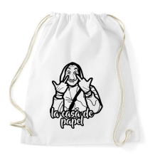 PRINTFASHION La Casa de papel - vonalrajz - Sportzsák, Tornazsák - Fehér tornazsák