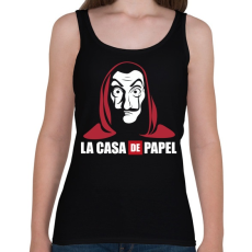 PRINTFASHION La casa de papel WL - Női atléta - Fekete