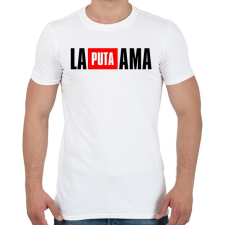 PRINTFASHION La Puta Ama - Férfi póló - Fehér férfi póló