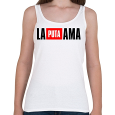 PRINTFASHION La Puta Ama - Női atléta - Fehér