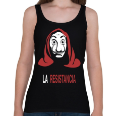 PRINTFASHION La Resistancia - Női atléta - Fekete