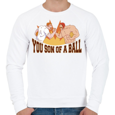 PRINTFASHION Labdajátékos - Férfi pulóver - Fehér