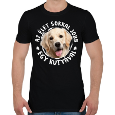 PRINTFASHION Labrador - Férfi póló - Fekete férfi póló