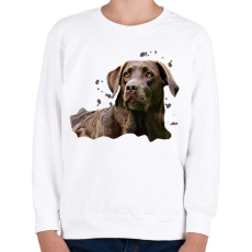 PRINTFASHION labrador - Gyerek pulóver - Fehér