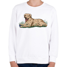 PRINTFASHION Labrador - Gyerek pulóver - Fehér