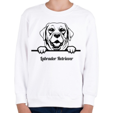 PRINTFASHION Labrador Retriver - Gyerek pulóver - Fehér