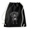 PRINTFASHION Labrador - Sportzsák, Tornazsák - Fekete