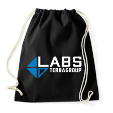 PRINTFASHION Labs - TerraGroup  - Sportzsák, Tornazsák - Fekete tornazsák