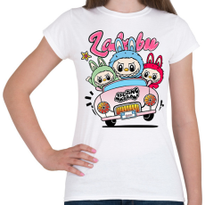 PRINTFASHION labubu-at-car-seeklogo - Női póló - Fehér