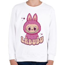 PRINTFASHION Labubu - Gyerek pulóver - Fehér gyerek pulóver, kardigán