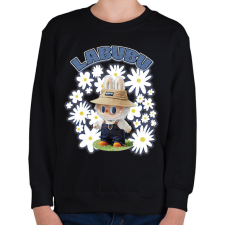 PRINTFASHION Labubu - Gyerek pulóver - Fekete gyerek pulóver, kardigán