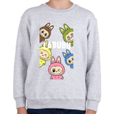 PRINTFASHION Labubu - Gyerek pulóver - Sport szürke gyerek pulóver, kardigán