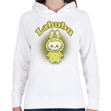 PRINTFASHION labubu - Női kapucnis pulóver - Fehér női pulóver, kardigán