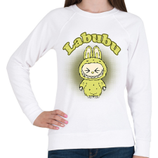 PRINTFASHION labubu - Női pulóver - Fehér női pulóver, kardigán