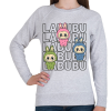 PRINTFASHION Labubu - Női pulóver - Sport szürke