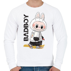 PRINTFASHION labubu-seeklogo - Férfi pulóver - Fehér