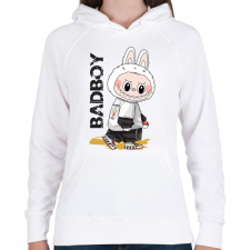 PRINTFASHION labubu-seeklogo - Női kapucnis pulóver - Fehér női pulóver, kardigán