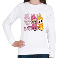 PRINTFASHION labubu-seeklogo - Női pulóver - Fehér női pulóver, kardigán