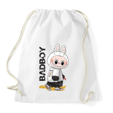 PRINTFASHION labubu-seeklogo - Sportzsák, Tornazsák - Fehér tornazsák