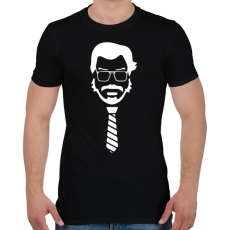 PRINTFASHION Lacasa de Papel / El professor / white - Férfi póló - Fekete