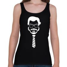 PRINTFASHION Lacasa de Papel / El professor / white - Női atléta - Fekete női trikó