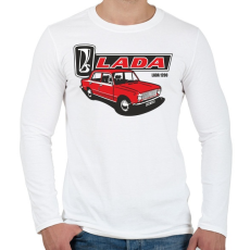 PRINTFASHION lada 1200 - Férfi hosszú ujjú póló - Fehér