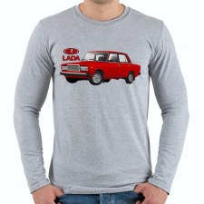 PRINTFASHION Lada 1500 - Férfi hosszú ujjú póló - Sport szürke férfi póló
