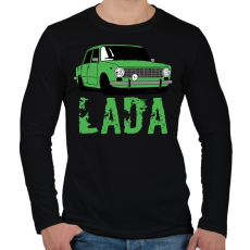 PRINTFASHION lada - Férfi hosszú ujjú póló - Fekete