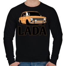 PRINTFASHION Lada - Férfi pulóver - Fekete férfi pulóver, kardigán