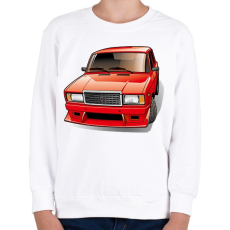 PRINTFASHION Lada - Gyerek pulóver - Fehér
