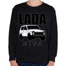PRINTFASHION Lada niva - Gyerek pulóver - Fekete gyerek pulóver, kardigán