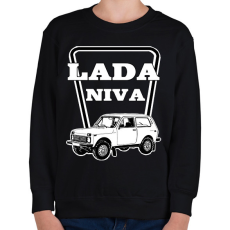 PRINTFASHION lada niva - Gyerek pulóver - Fekete