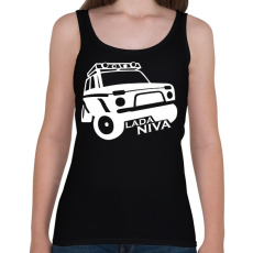PRINTFASHION Lada Niva - Női atléta - Fekete