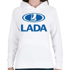 PRINTFASHION Lada - Női kapucnis pulóver - Fehér