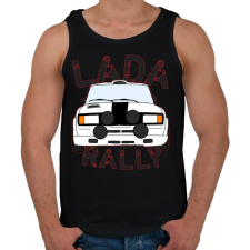 PRINTFASHION Lada rally - Férfi atléta - Fekete atléta, trikó