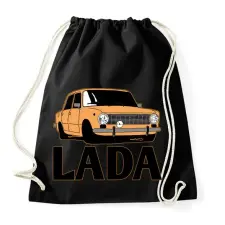 PRINTFASHION Lada - Sportzsák, Tornazsák - Fekete tornazsák