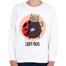 PRINTFASHION Lady-Bug - Gyerek pulóver - Fehér gyerek pulóver, kardigán