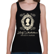 PRINTFASHION Lady Whistledown - Női atléta - Fekete