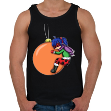 PRINTFASHION Ladybug - Férfi atléta - Fekete