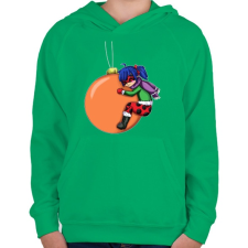 PRINTFASHION Ladybug - Gyerek kapucnis pulóver - Zöld gyerek pulóver, kardigán