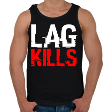PRINTFASHION Lag Kills - Férfi atléta - Fekete atléta, trikó