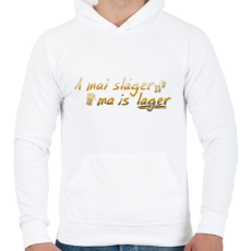 PRINTFASHION Lager (version 2) - Férfi kapucnis pulóver - Fehér