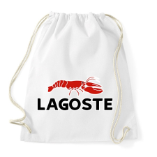PRINTFASHION Lagoste - Sportzsák, Tornazsák - Fehér tornazsák