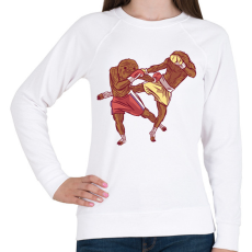 PRINTFASHION Lajhár bunyó - Női pulóver - Fehér