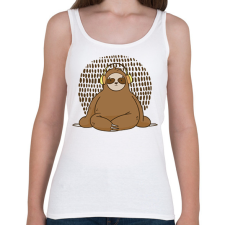 PRINTFASHION Lajhár fejhallgatóval - Női atléta - Fehér női trikó