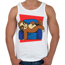 PRINTFASHION Lajhár - Férfi atléta - Fehér atléta, trikó