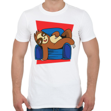 PRINTFASHION Lajhár - Férfi póló - Fehér férfi póló