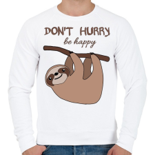 PRINTFASHION Lajhár  - Férfi pulóver - Fehér férfi pulóver, kardigán