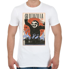 PRINTFASHION Lajhár godzilla - Férfi póló - Fehér