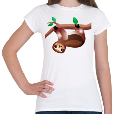 PRINTFASHION Lajhár mászik  - Női póló - Fehér női póló